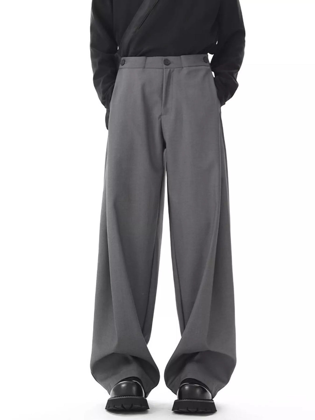 Men's Full Size Wide Leg Flowy Dress Pants Plus Size