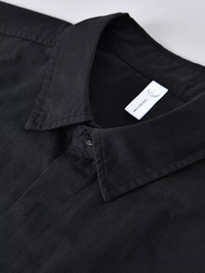 Men's Plus Size Abstract Patchwork Short Sleeve Shirt