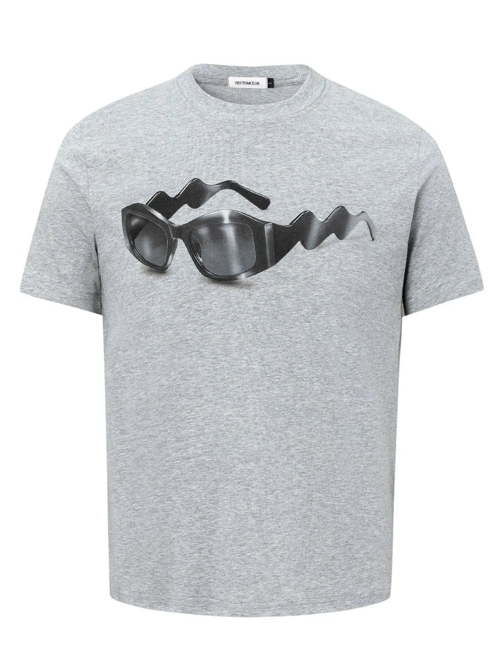 Men's Sunglasses Graphic Round Neck Short Sleeve T-Shirt
