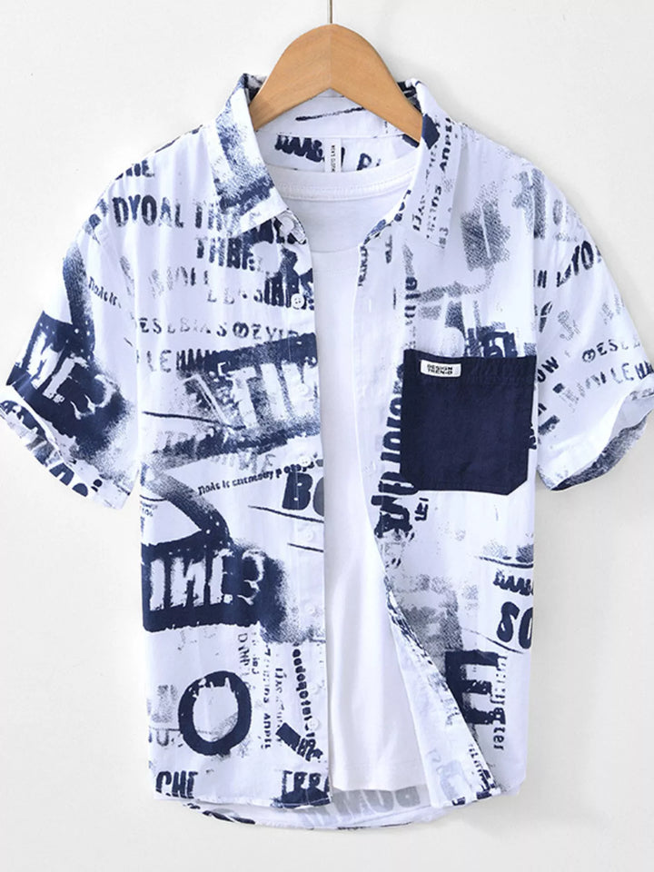 Men's Printed Short Sleeve Shirt
