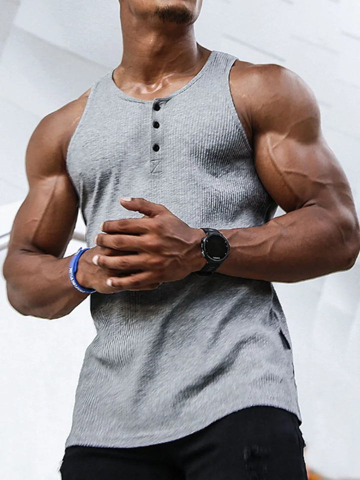 Men's Plus Size Ribbed Tank