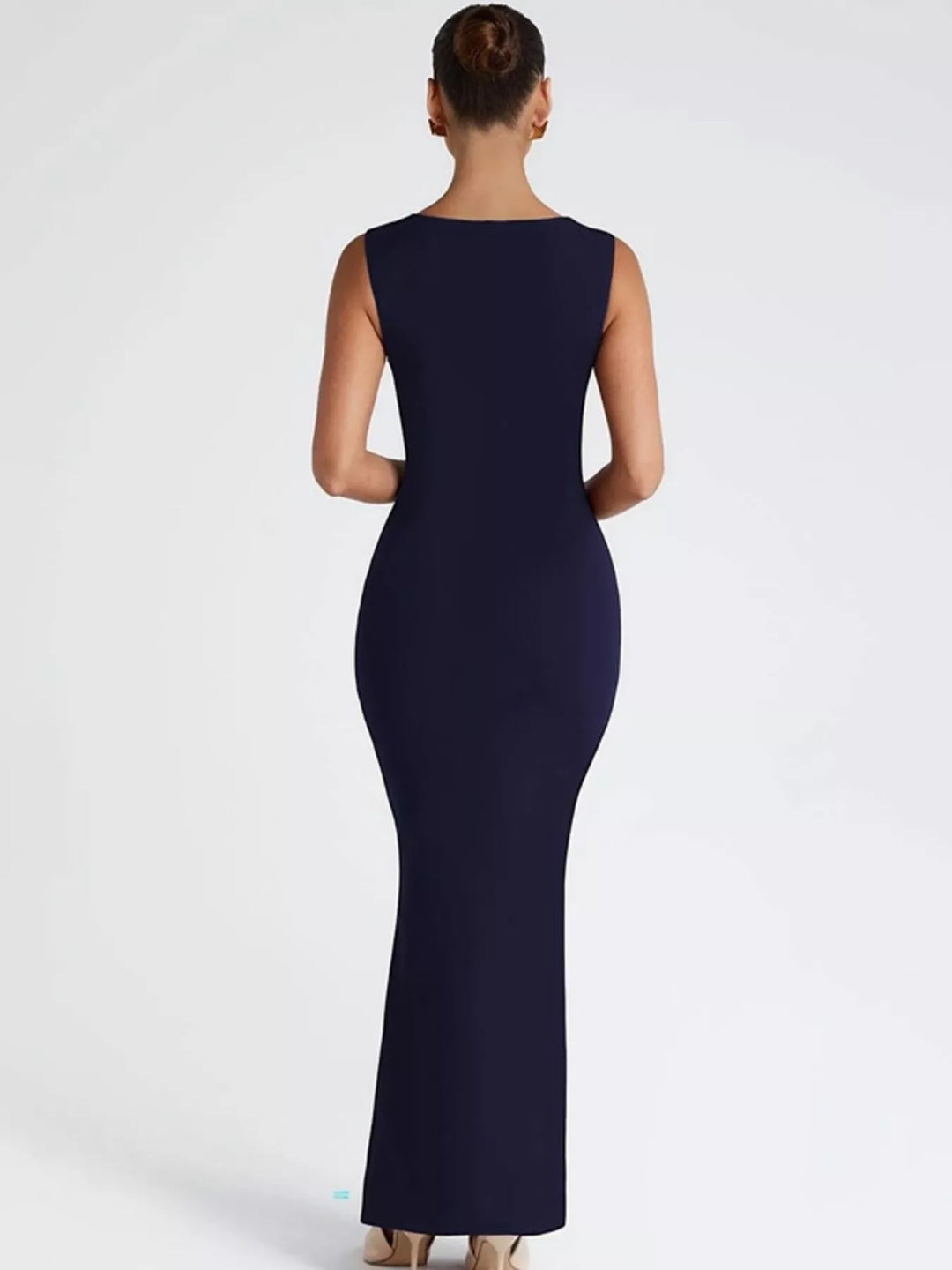 Square Neck Sleeveless Maxi Dress