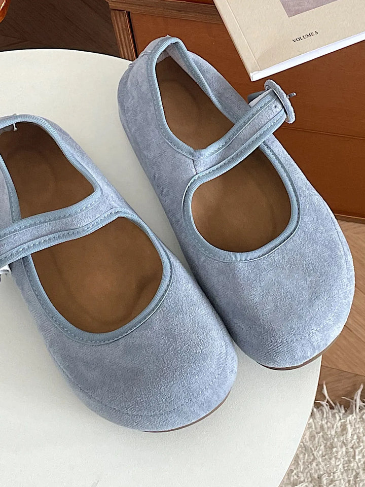 Round Toe Flat Slip-Ons