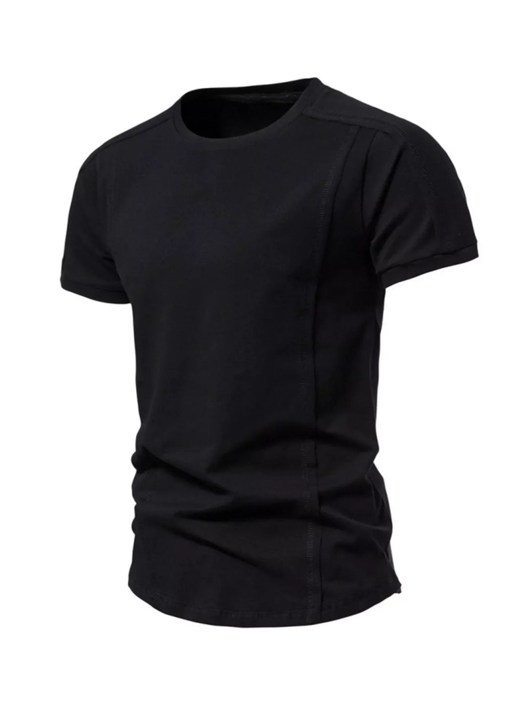 Men's Plus Size Round Neck Tactical Style T-Shirt