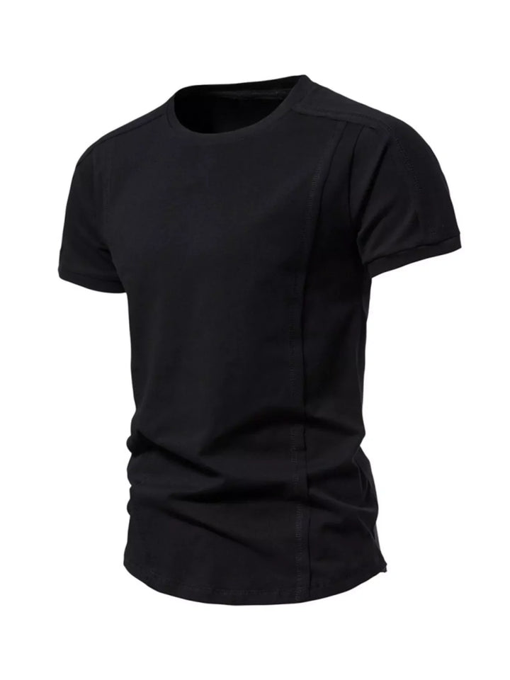 Men's Plus Size Round Neck Tactical Style T-Shirt