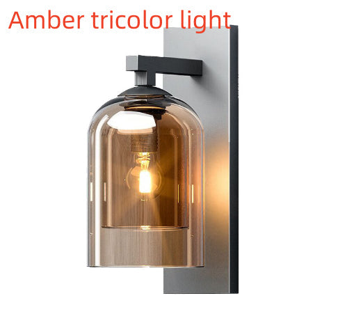 Nordic Wall Lamp Designer Villa Living Room Hotel Aisle Staircase Balcony Bedside Creative Glass Lamps