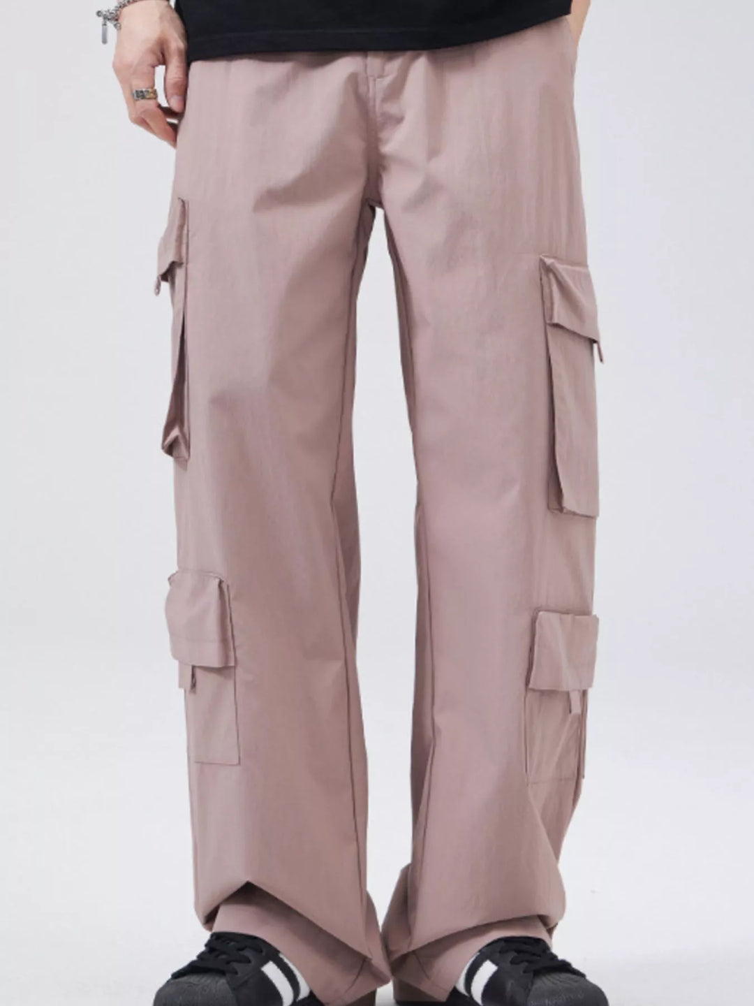 Men's Full Size Wide Leg Cargo Pants Plus Size