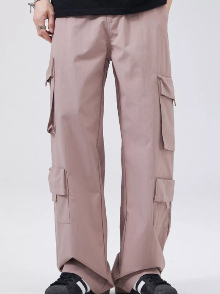 Men's Full Size Wide Leg Cargo Pants Plus Size