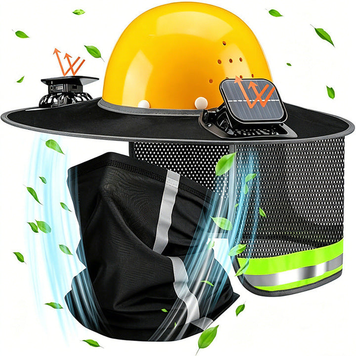 Solar-Powered Fan Outdoor Sunshade Fishermans Hat