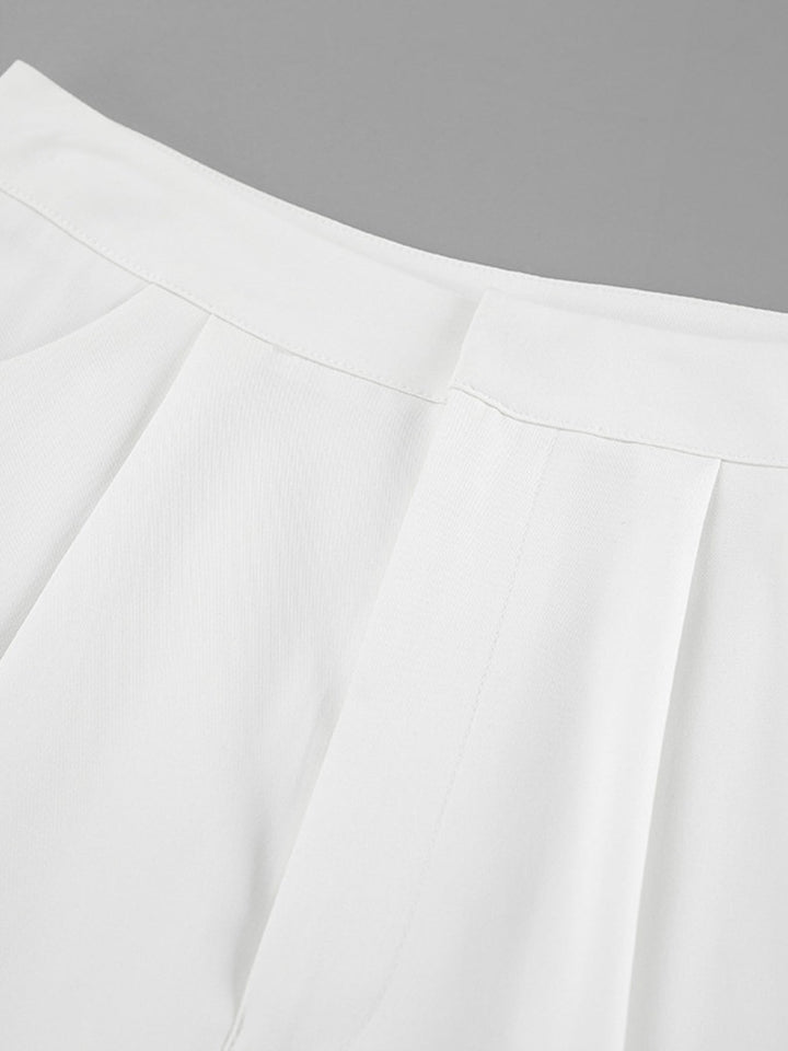 Snap Detail Long Sleeve Top and Shorts Set