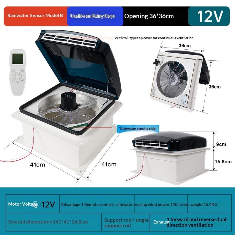 12V RV Exhaust Fan Motorhome Trailer Manual Ventilation Fan