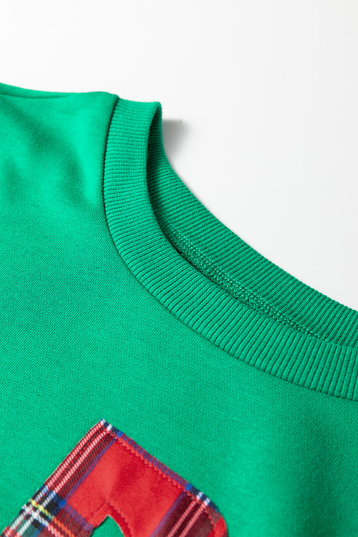 Sea Green Plaid MERRY Christmas Vacation Sweatshirt