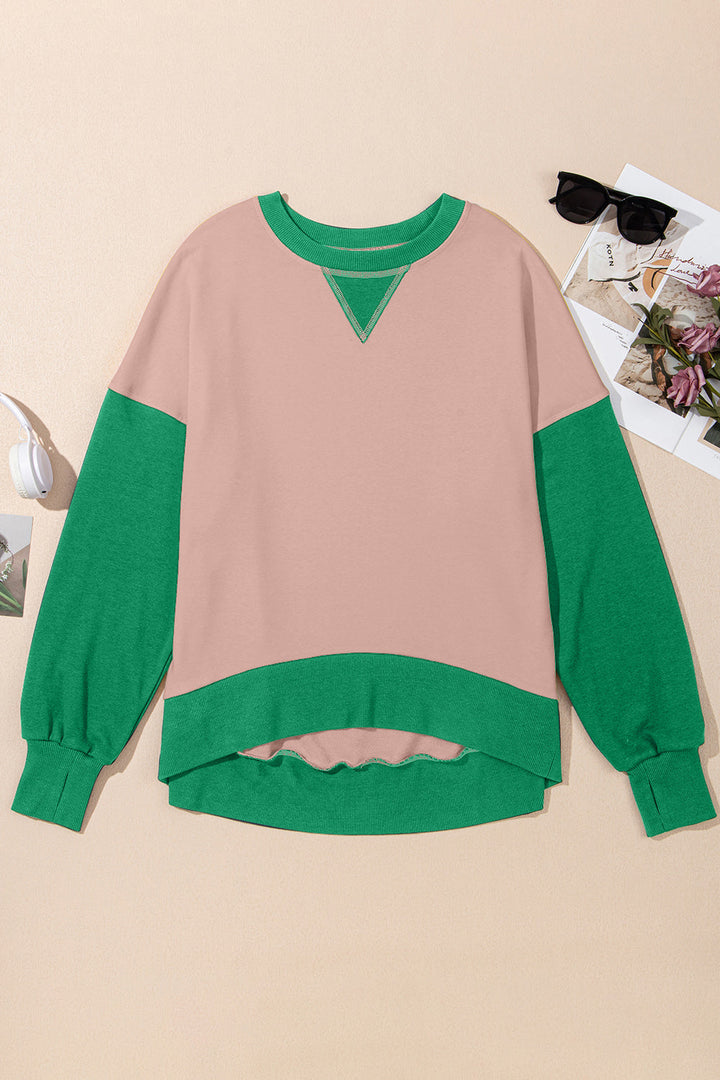 Women's Contrast Crewneck Sweatshirt