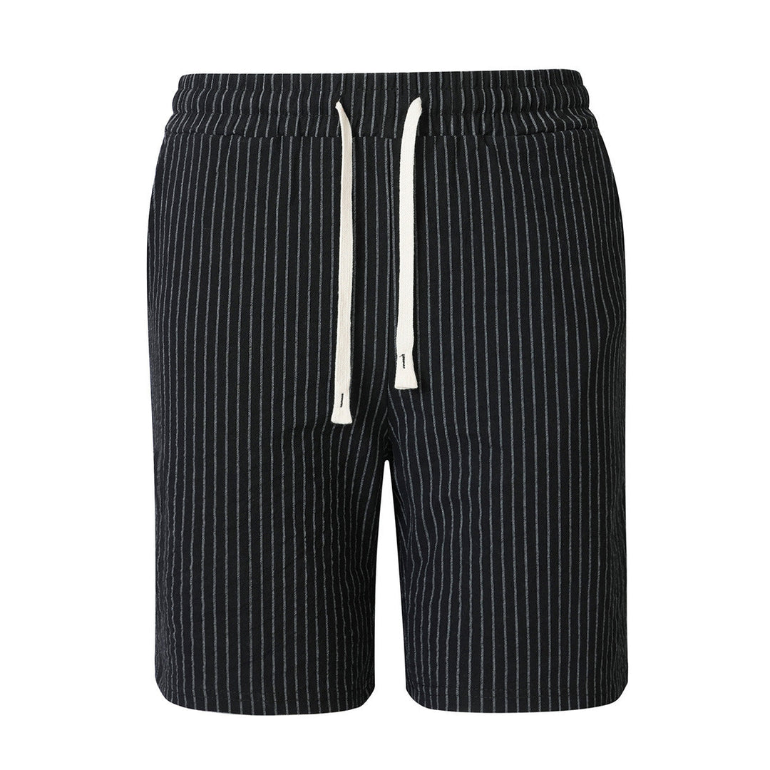 Mens Casual Sporty Striped Drawstring Shorts