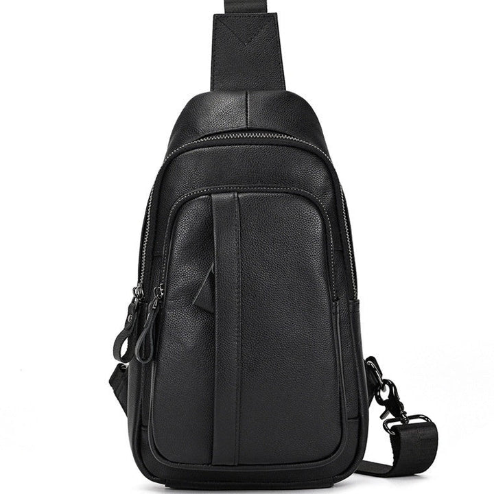 Leather Fashionable Large-Capacity Mens Crossbody Bag