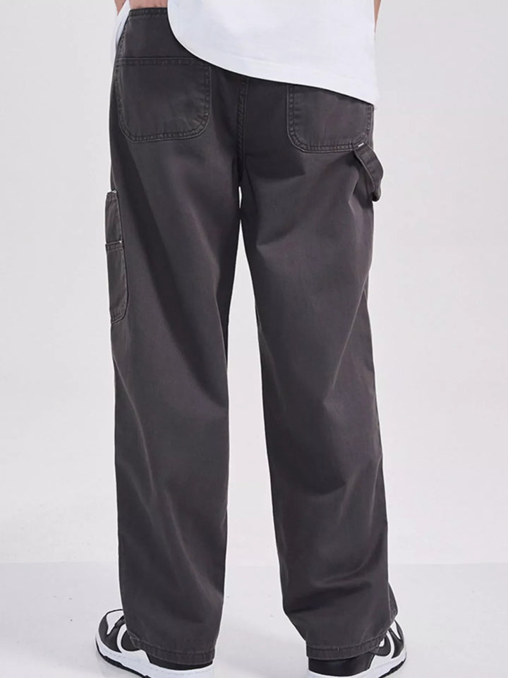 Men's Full Size Loose Fit Cargo Jeans Plus Size