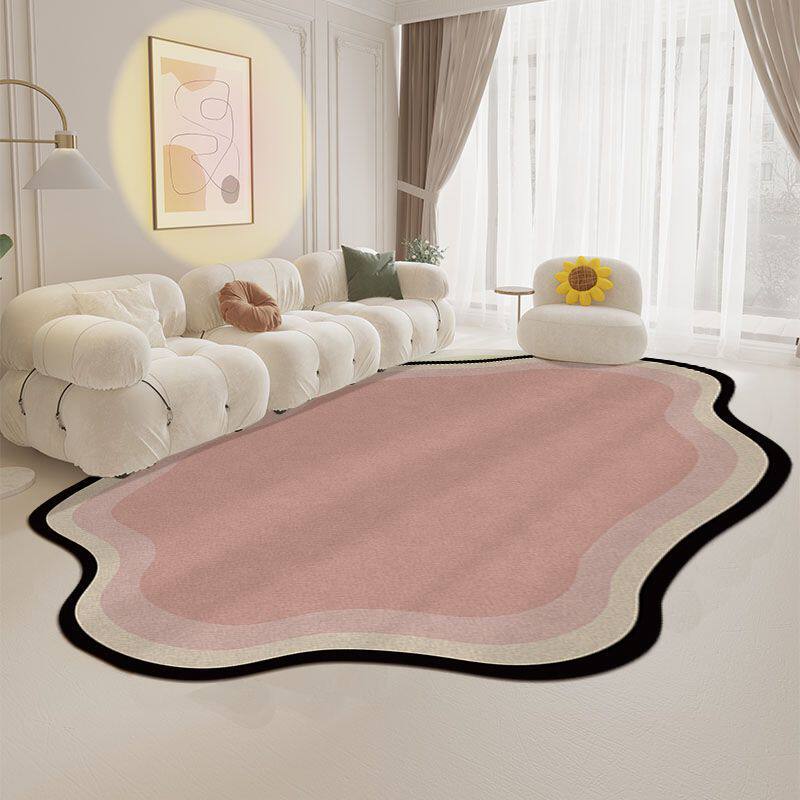 Bedside Rug Mat Home Use Cream Style Floor Mat