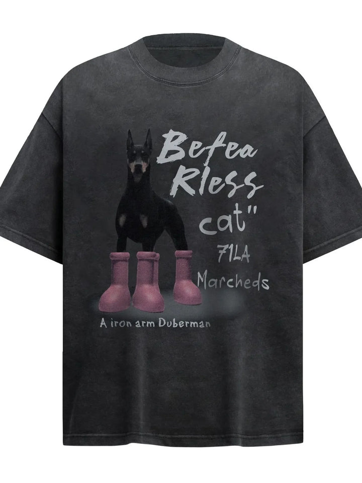 Men's Dog Short Sleeve Oversized T-Shirt
