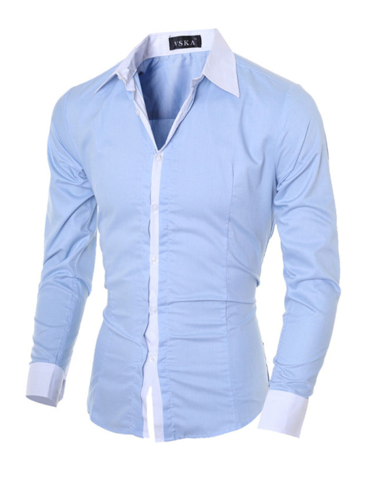 Men's Slim Fit Long Sleeve Shirt
