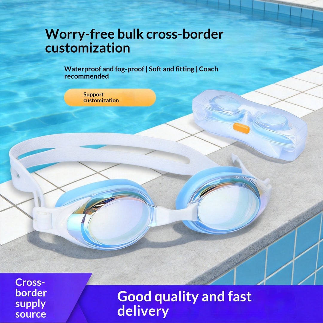 Carefully Selected Silicone Swimming Goggles For Adults, New High-Definition Swimming Goggles, Professional Outdoor Eye Protection Waterproof Swimming Goggles For Men And Women