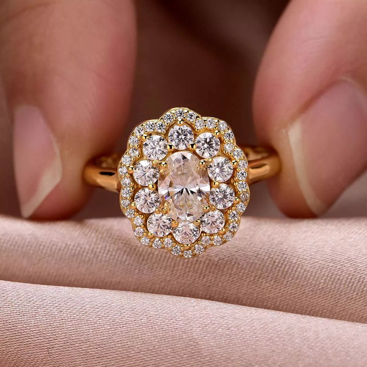 3.8 Carat Moissanite 925 Sterling Silver Ring