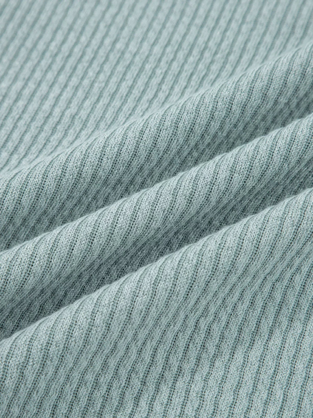 Ribbed Drop Shoulder Knit Hoodie