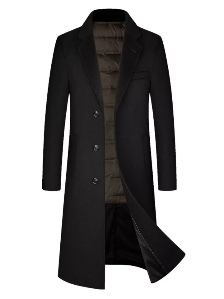 Men's Classic Button Up Overcoat