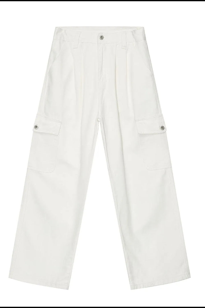 Wide Leg Jeans with Pockets