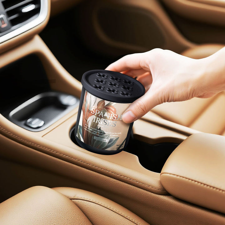 Retro Floral Scented Balm Solid Car Air Freshener