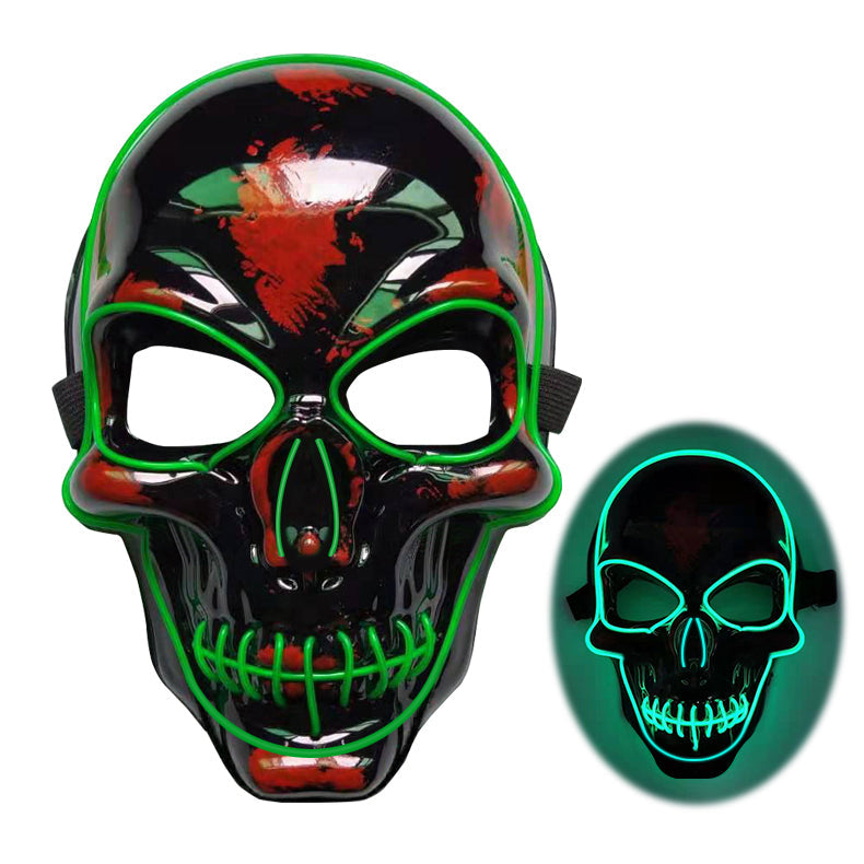 Halloween Skeleton Mask LED Glow Scary
