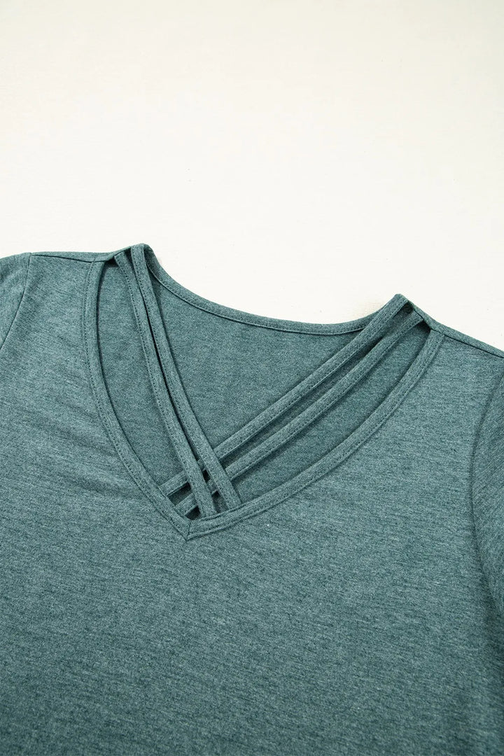 V-Neck Short Sleeve T-Shirt
