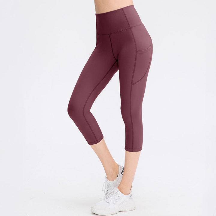 Pants Pocket Women Stretch Skinny Hip Raise Fitness Running Workout Pant