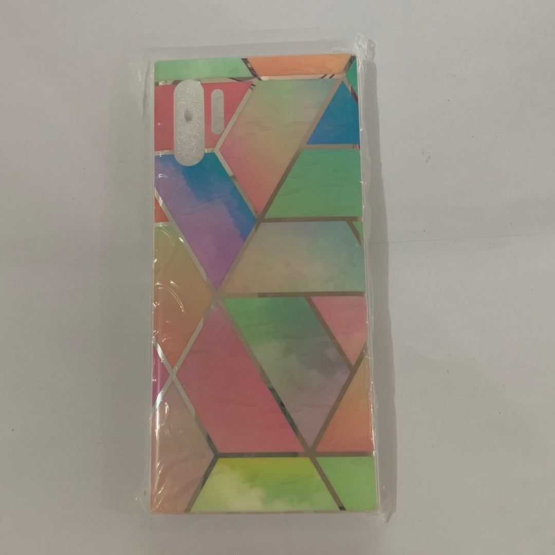 Retro geometric marble mobile phone case