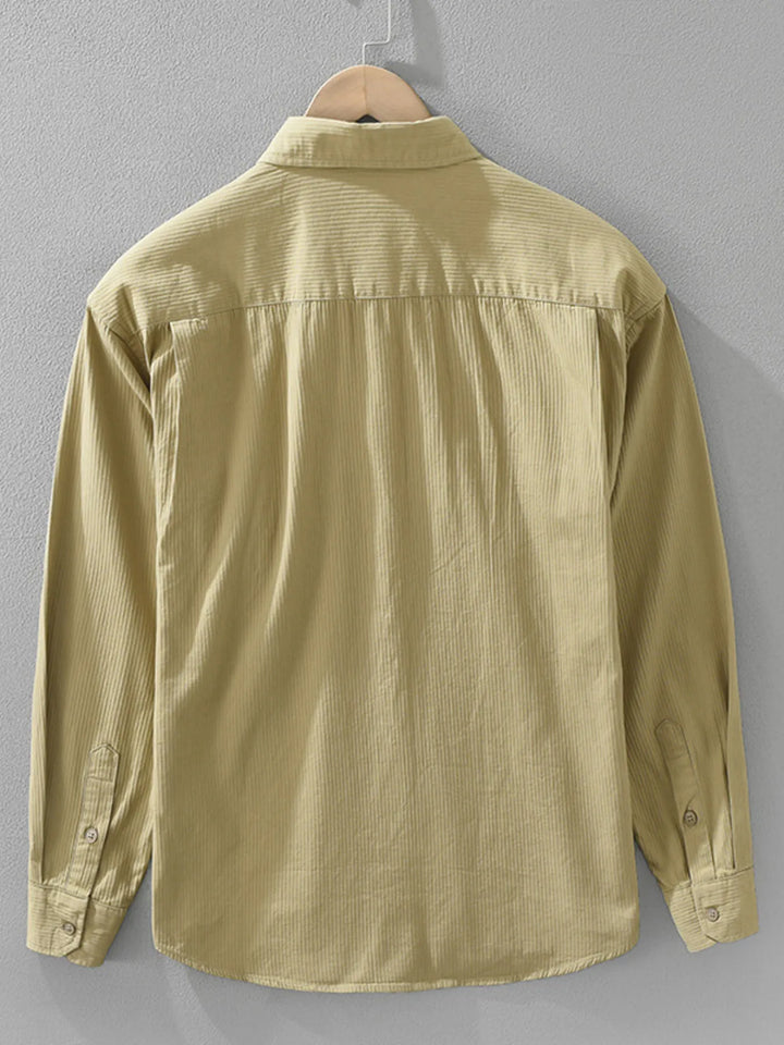 Men's Plus Size Button Up Long Sleeve Shirt