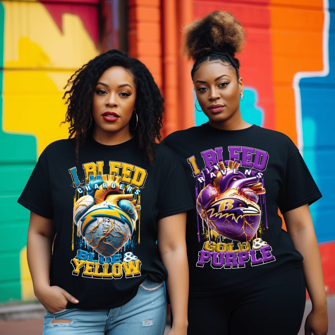 I Bleed Chargers Unisex Tee