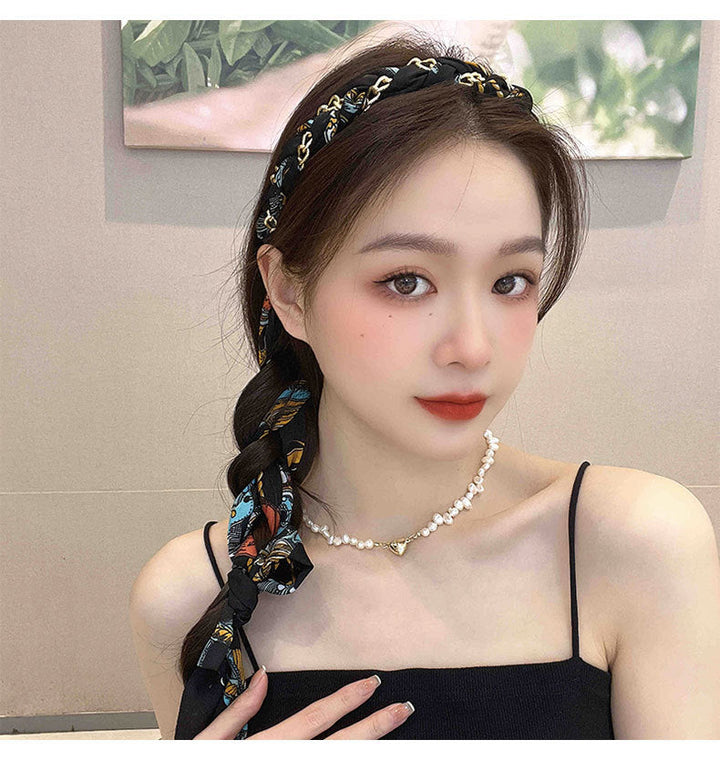 Bow Braided Hair Band For Women