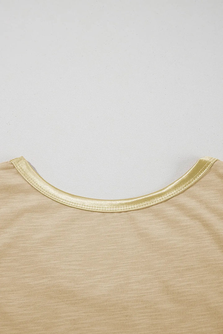Round Neck Wide Strap Tank