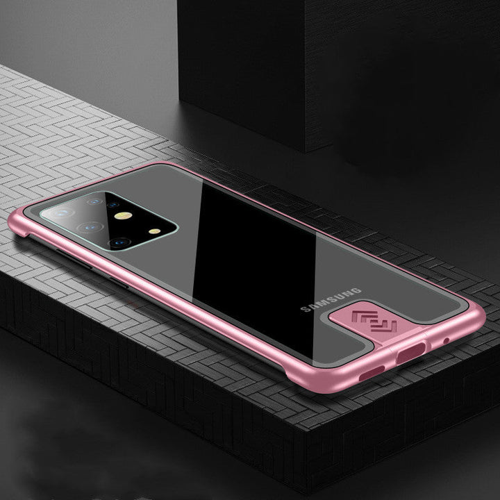 Transparent glass mobile phone case