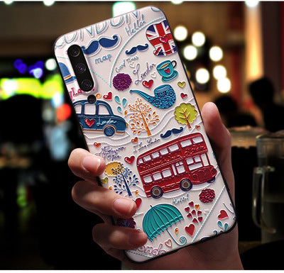 Compatible with Apple , Three-dimensional Embossed Phone Case