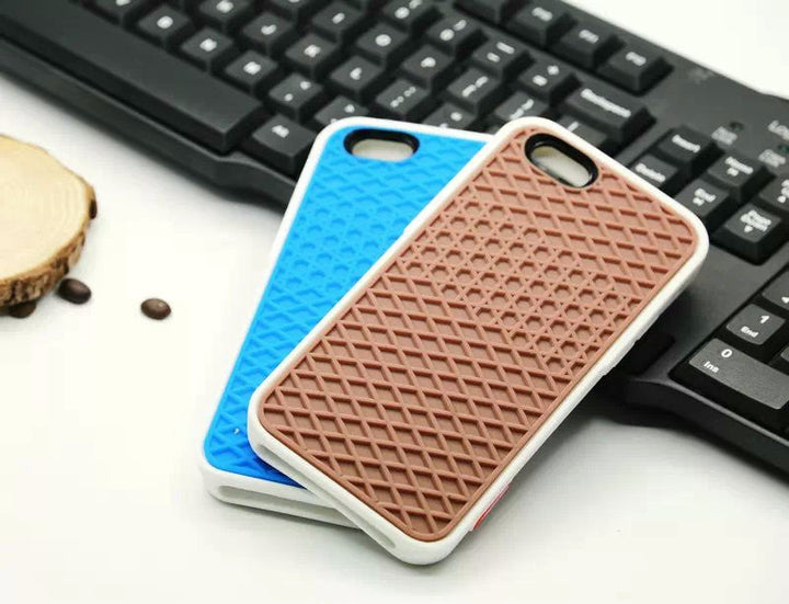 Waffle sole silicone phone case