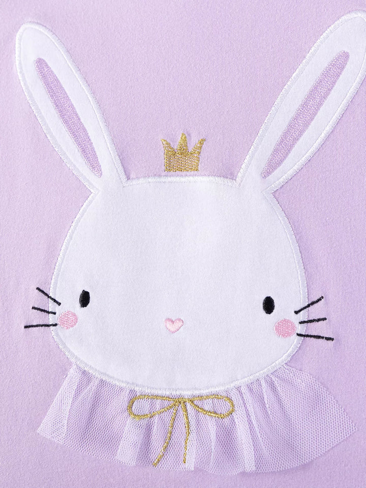 Children's Bunny Graphic Short Sleeve T-Shirt