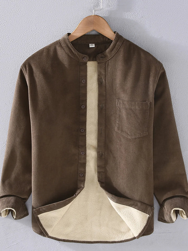 Men's Plus Size Button Up Long Sleeve Shirt