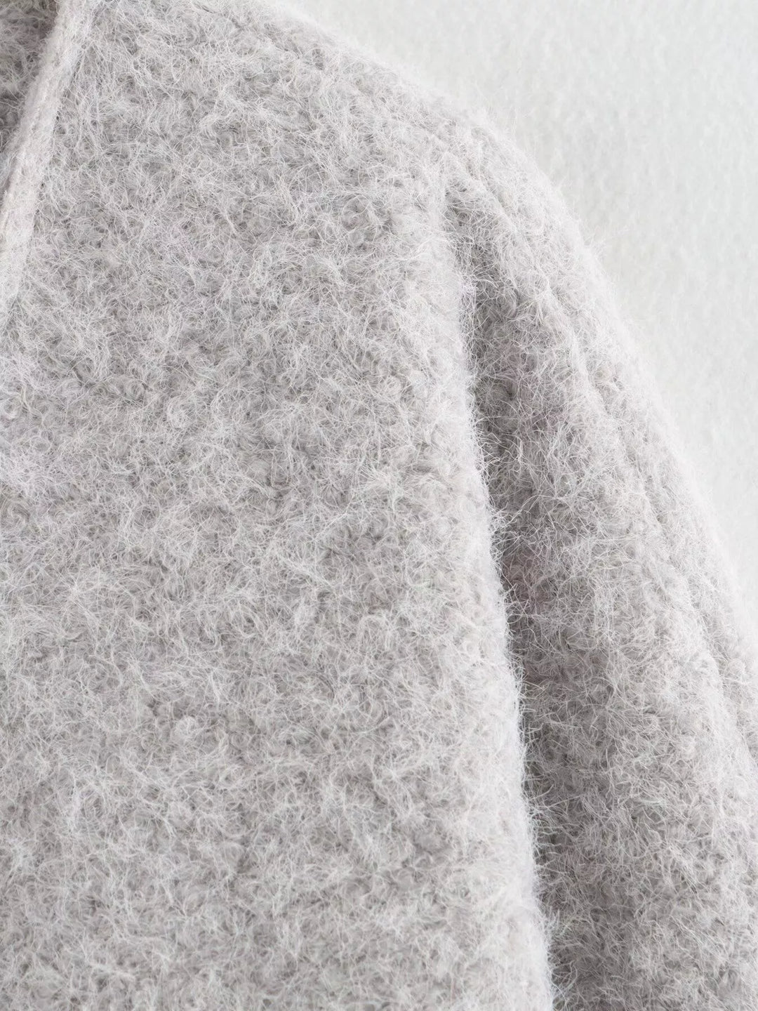 Textured Knit Tie-Front Outerwear