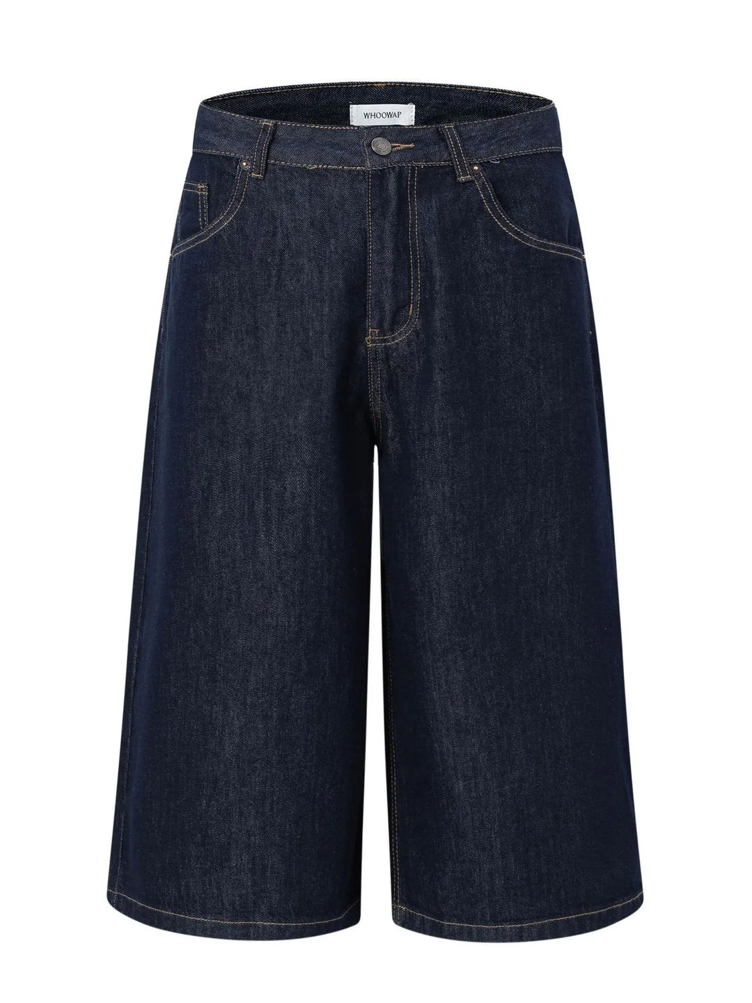 Men's Wide-Leg Denim Shorts
