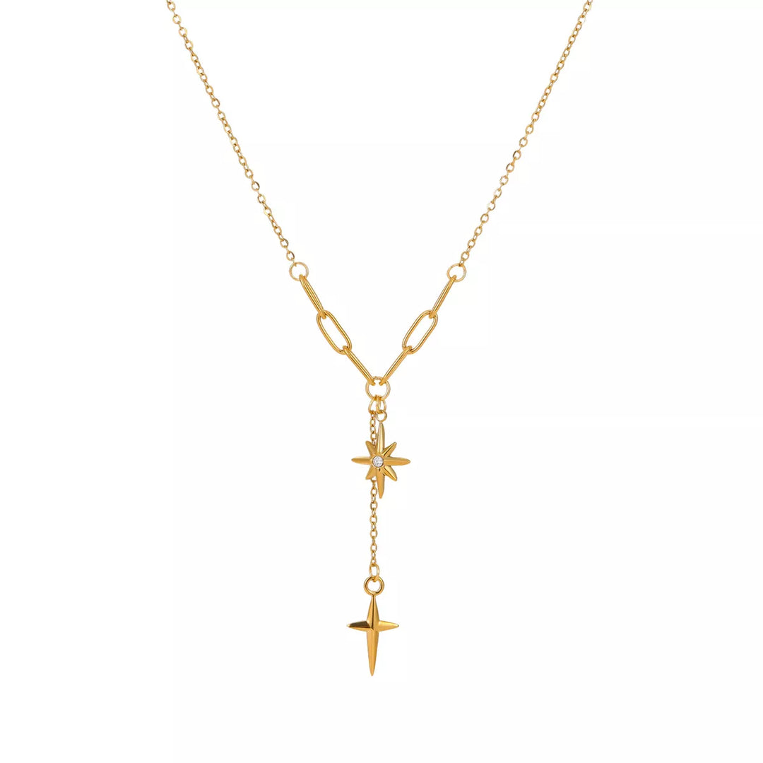 18K Gold-Plated Cross Necklace
