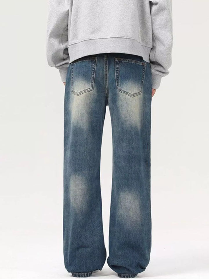 Men's Vintage Wash Loose Fit Jeans