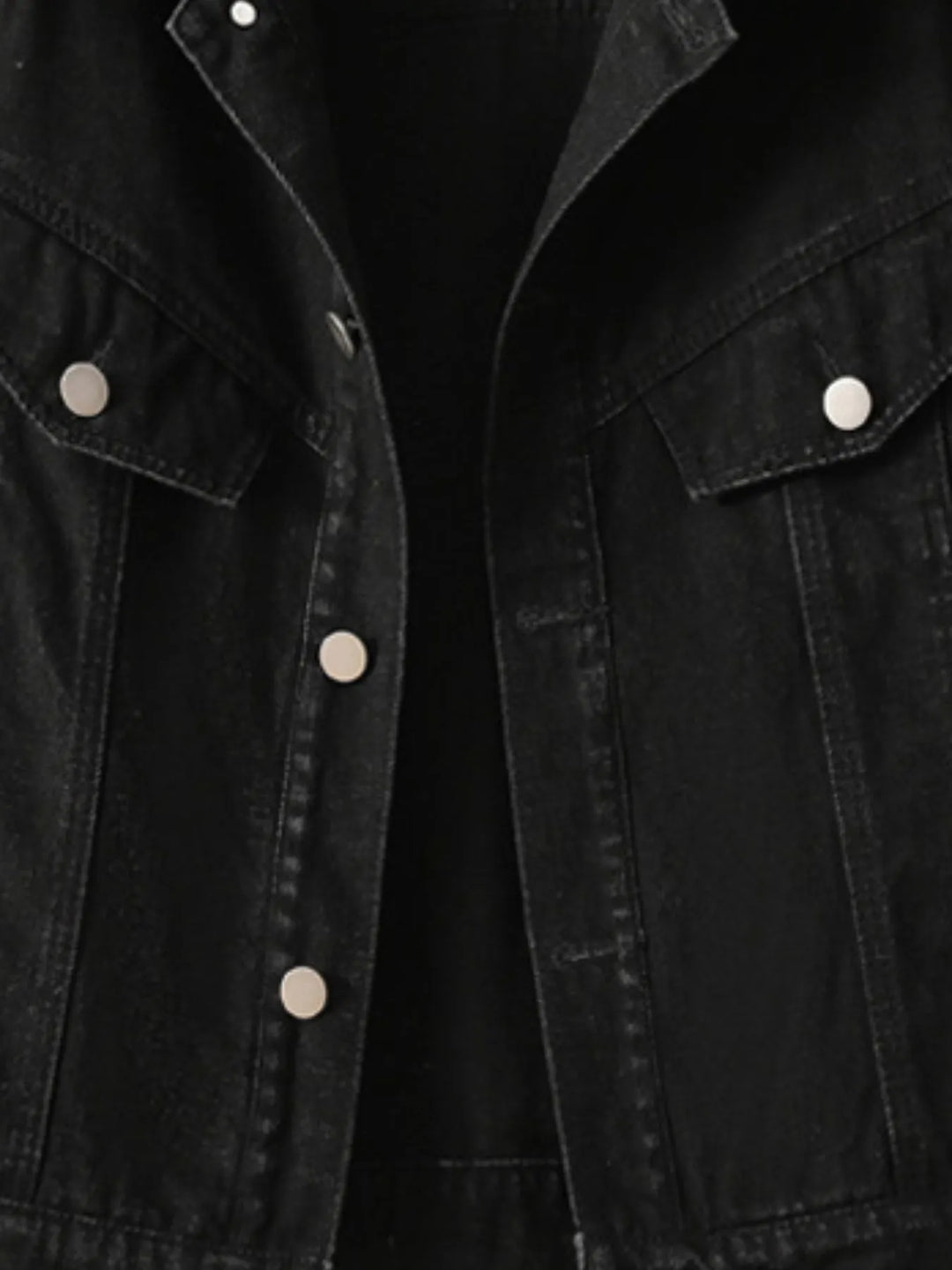 Button Up Long Sleeve Denim Jacket
