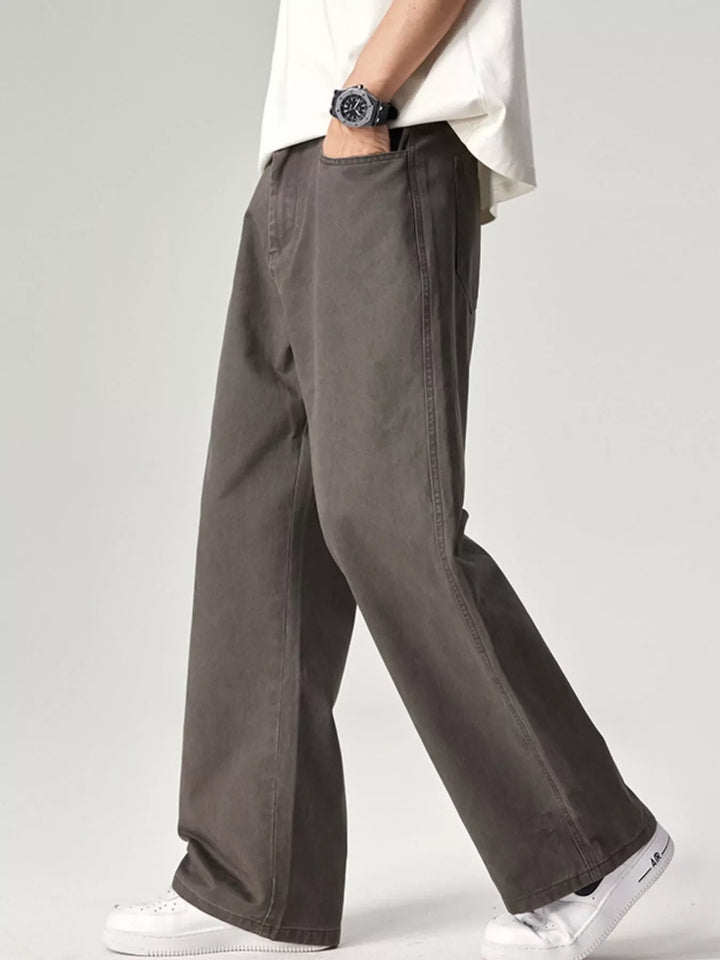 Men's Plus Size Wide Leg Pants