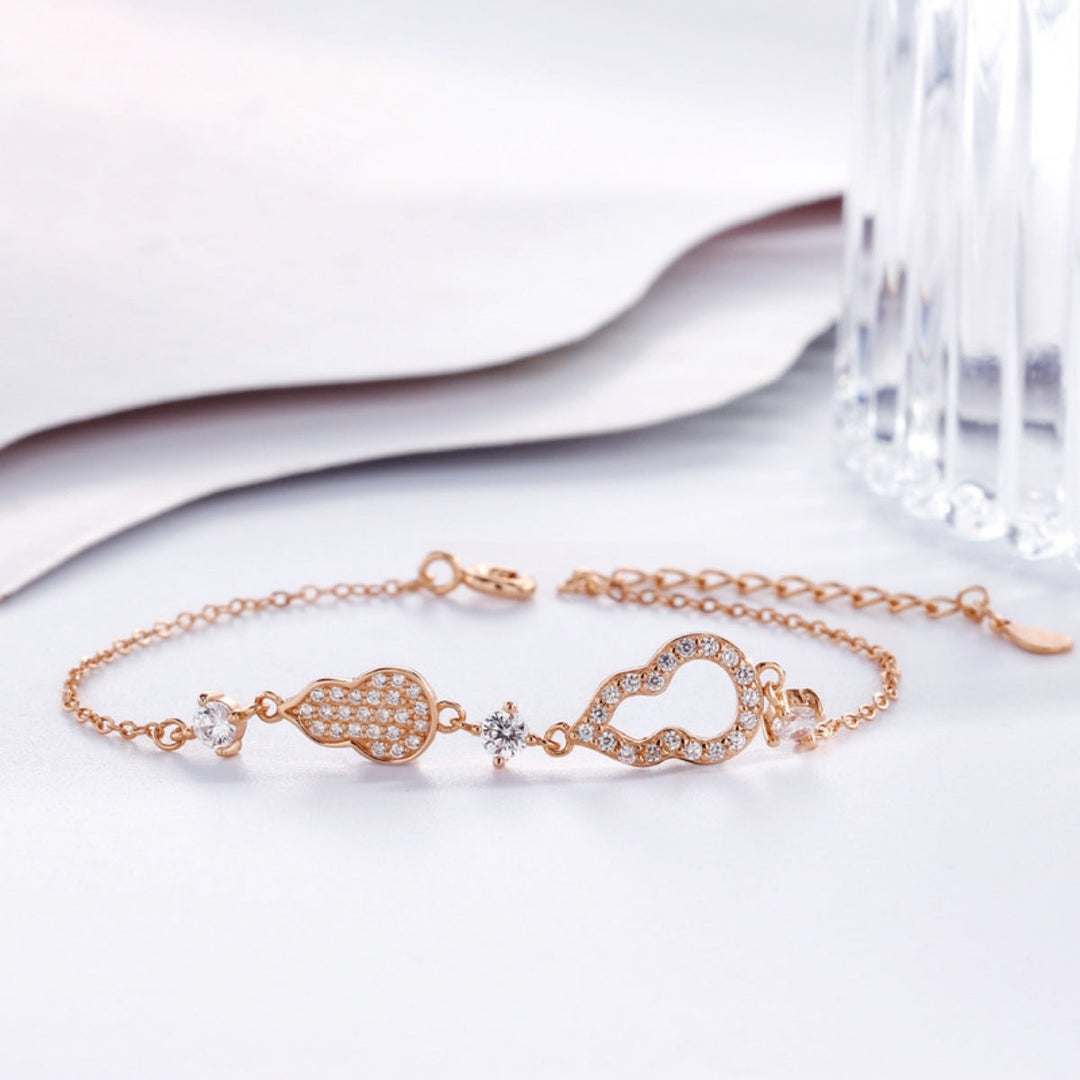 Zircon Gourd Adjustable Bracelet