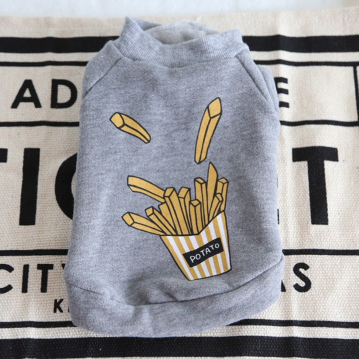 Popcorn chips Pet Dog Cat Clothes Winter Warm Dog Hoodies Jacket Coats Clothes For Dogs Cat Pet Clothing Small Large